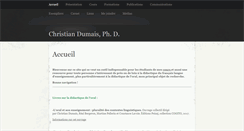 Desktop Screenshot of christiandumais.info