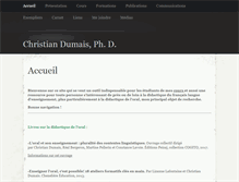 Tablet Screenshot of christiandumais.info